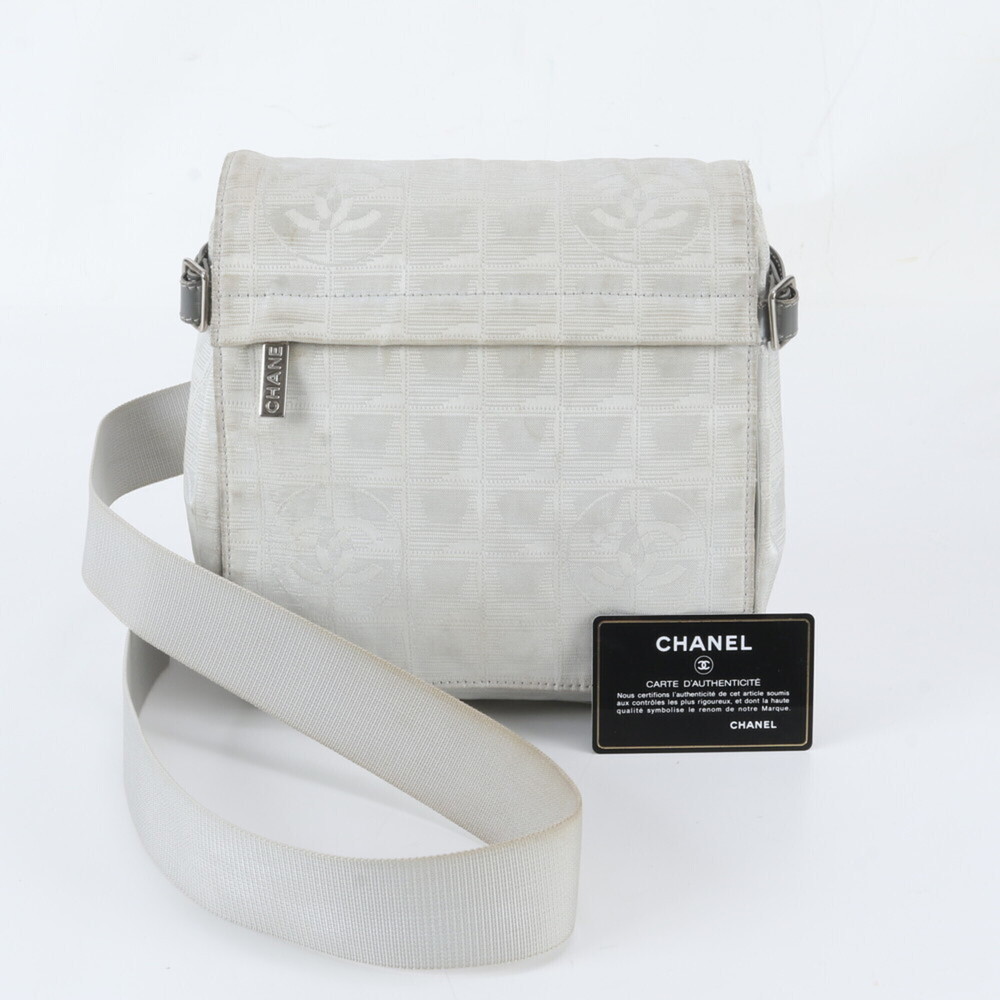Chanel New Travel Line Shoulder Bag, Leather, with Guarantee and Serial Seal,...